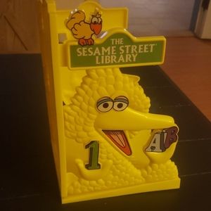 Vintage Toys- SesameStreet Library BigBird Bookend